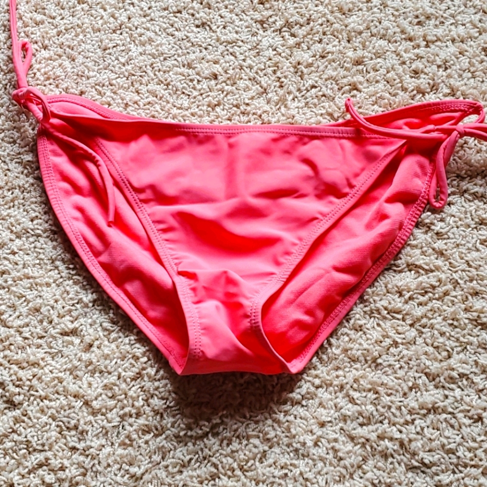 Salmon pink bikini bottom